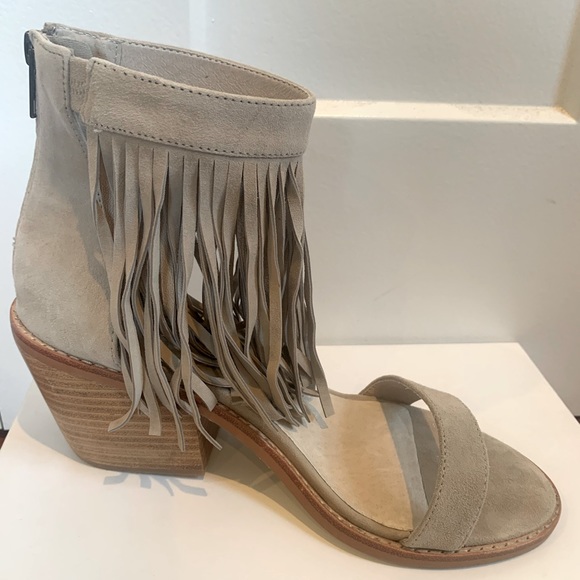 SOL SANA TOBI FRINGE HEEL - BEIGE size 39 - Picture 4 of 5